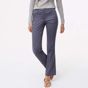 NWT Loft Gray Bootcut Sanded Sateen Chinos in Marisa Fit, 00